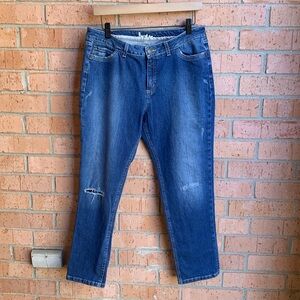 Boden Women’s Distressed Straight Leg Jeans Size 10